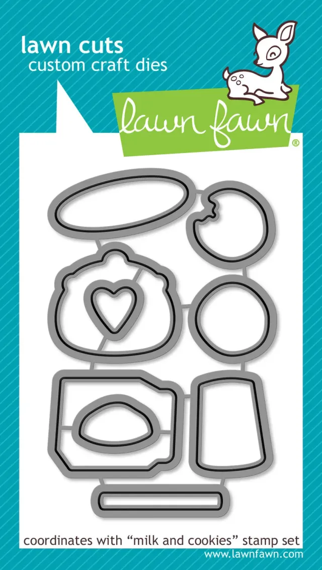 Lawn Fawn Milk and Cookies Lawn Cuts Stanzen LF726