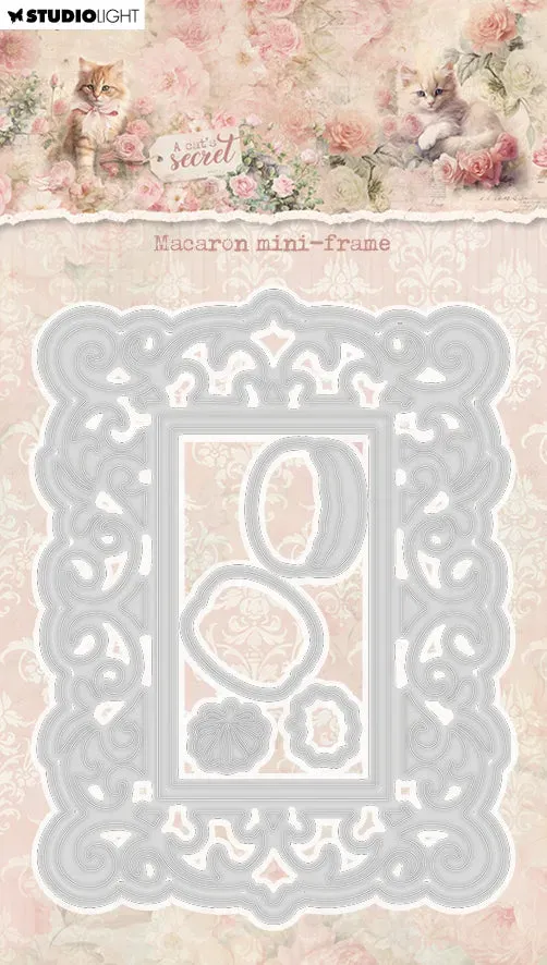 StudioLight A Cat's Secret Cutting Die Macaron mini-frame