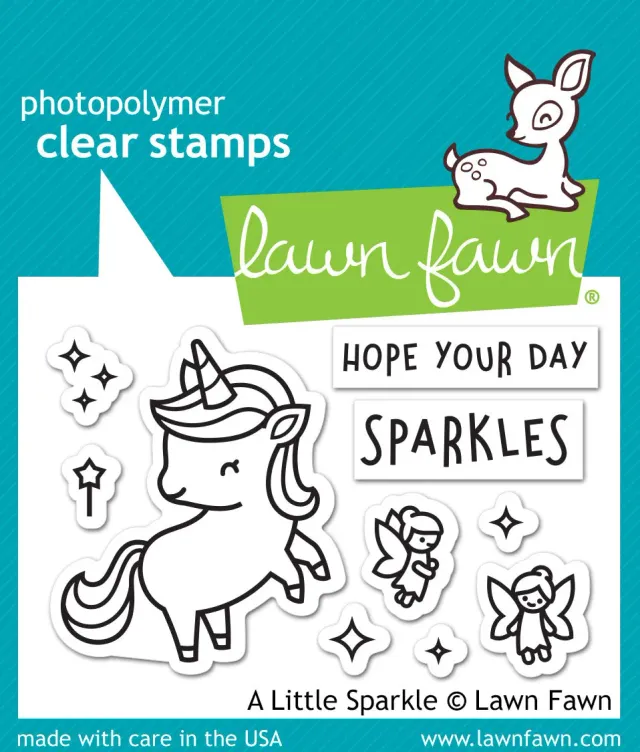 Lawn Fawn A Little Sparkle Stempel Einhorn