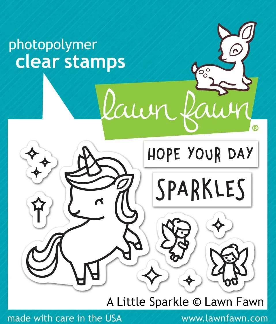 Lawn Fawn A Little Sparkle Stempel Einhorn