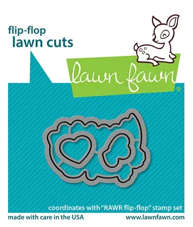 Lawn Fawn RAWR Flip-Flop Lawn Cuts Stanzformen