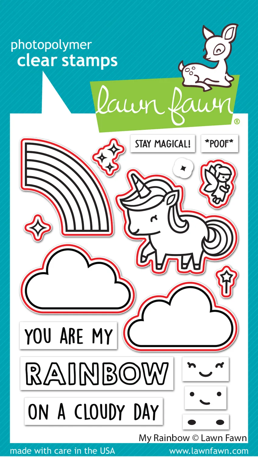 Lawn Fawn My Rainbow Lawn Cuts Stanzschablone 8tlg
