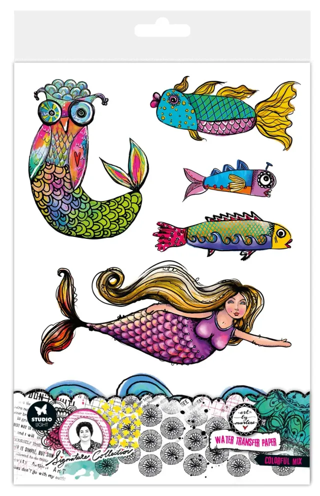 Art by Marlene Signature Water Transfer Paper Colorful mix