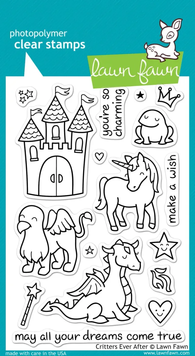 Lawn Fawn Critters Ever After Stempelset Märchen 17-teilig