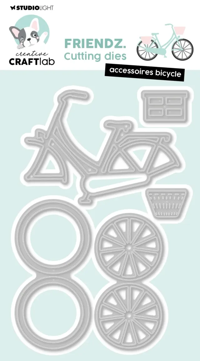 StudioLight Creative Craftlab Friendz Accessoires Bicycle Stanzschablone