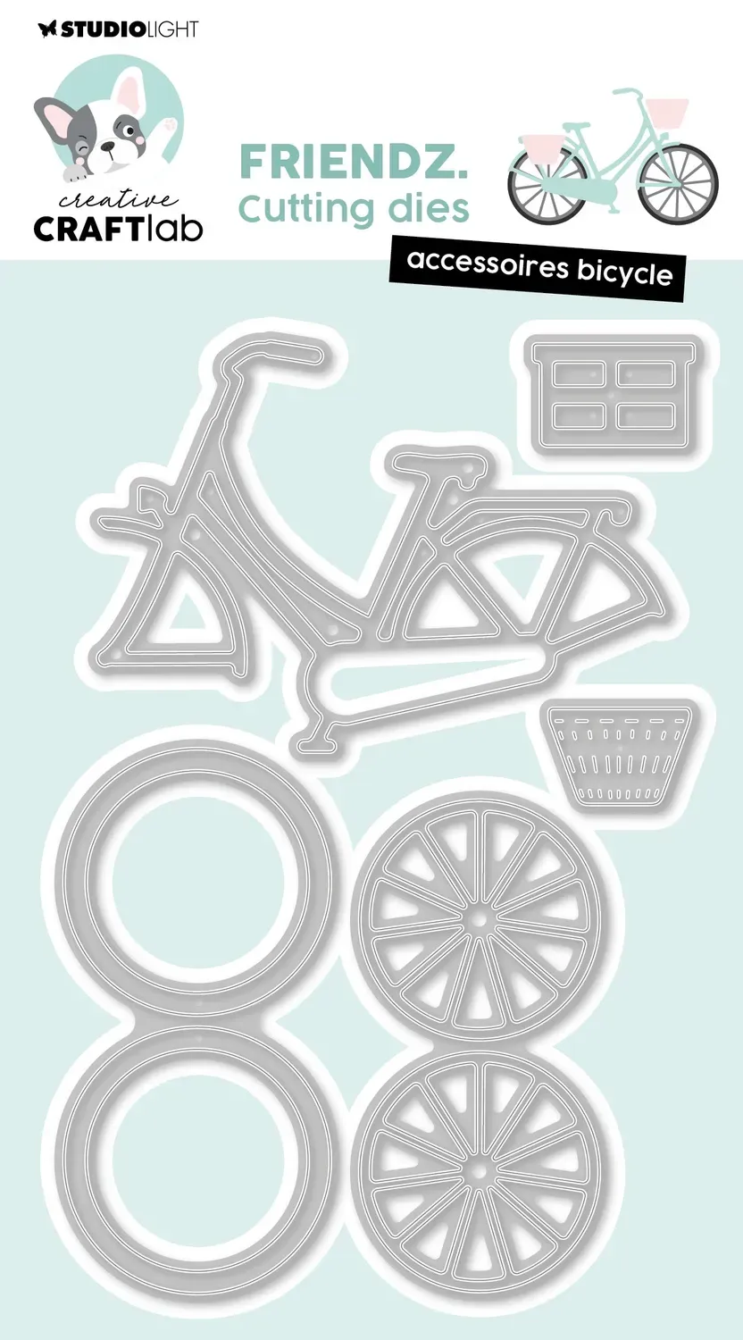 StudioLight Creative Craftlab Friendz Accessoires Bicycle Stanzschablone