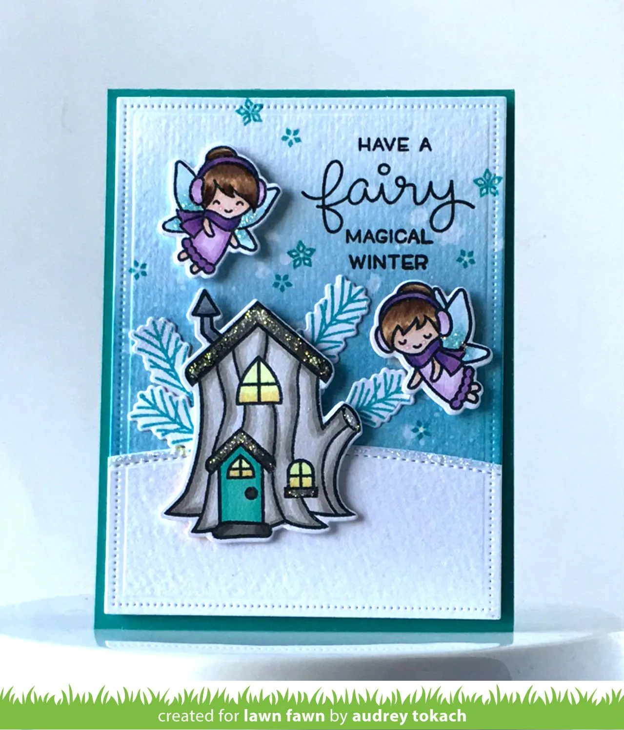 Lawn Fawn Small Dotted Rectangle LF1282 Stanzschablonen 4er Set