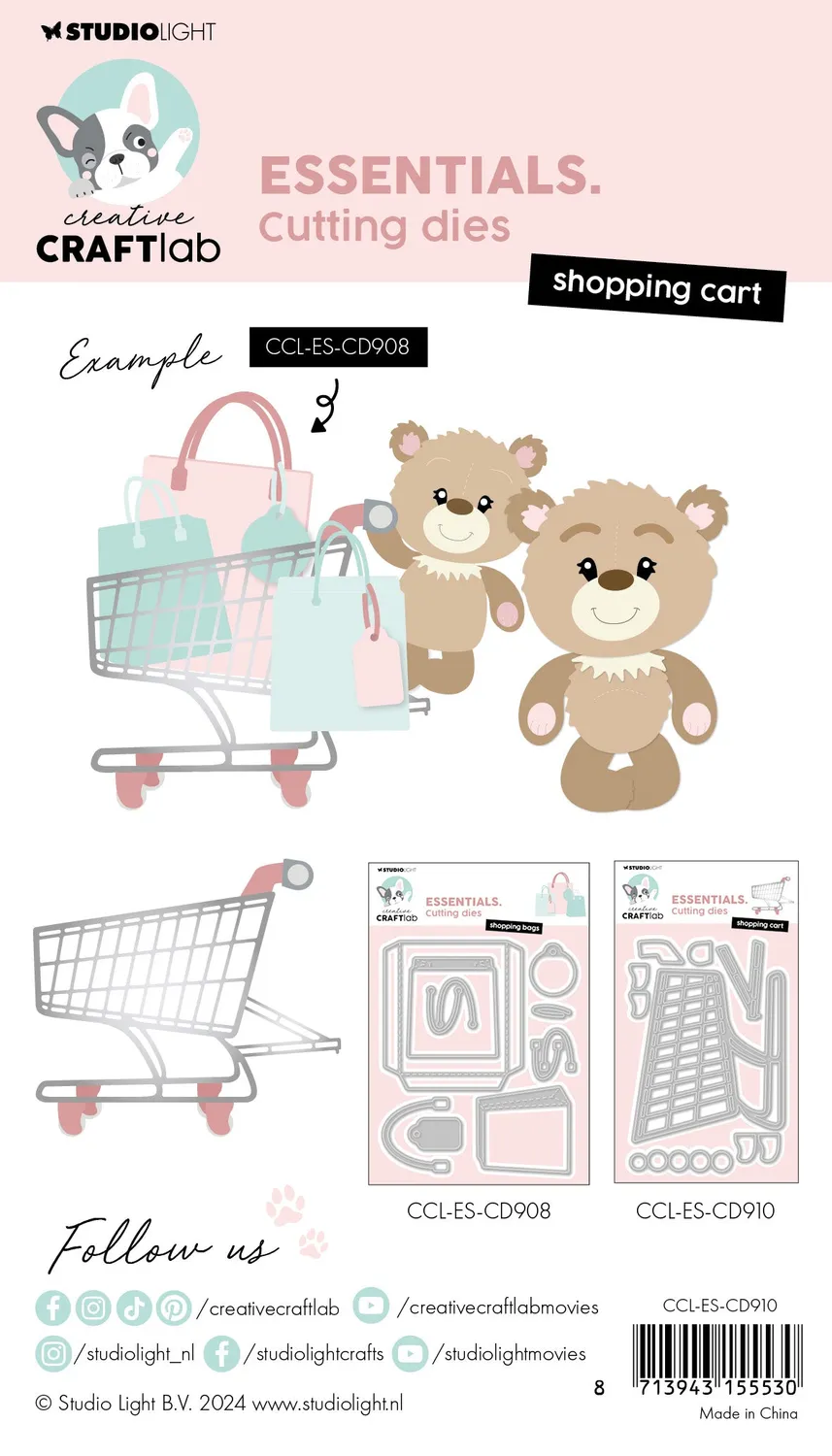 Studio Light Creative Craftlab Shopping Cart Stanzschablone