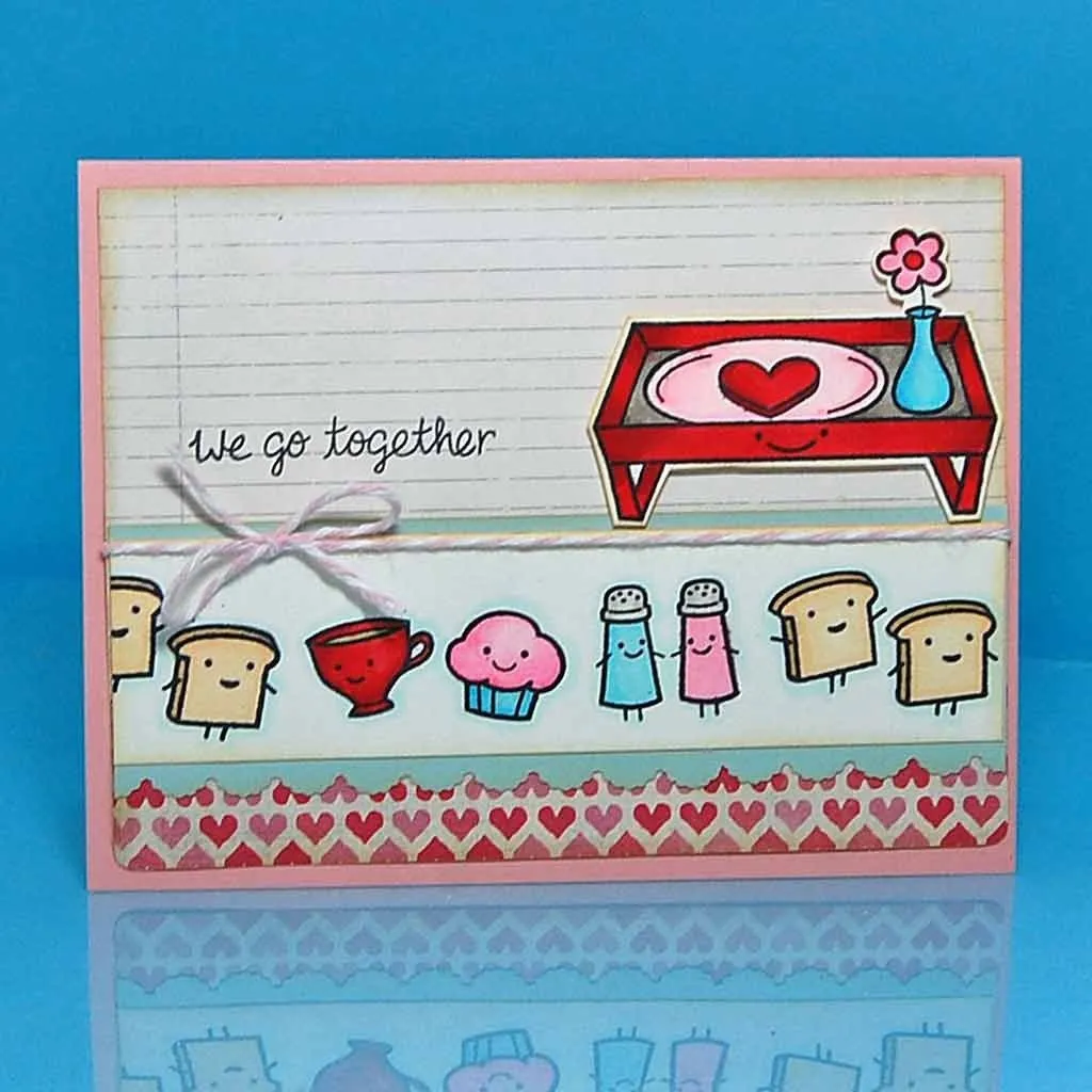 Lawn Fawn Love 'N Breakfast Stempel Frühstück 21-teilig