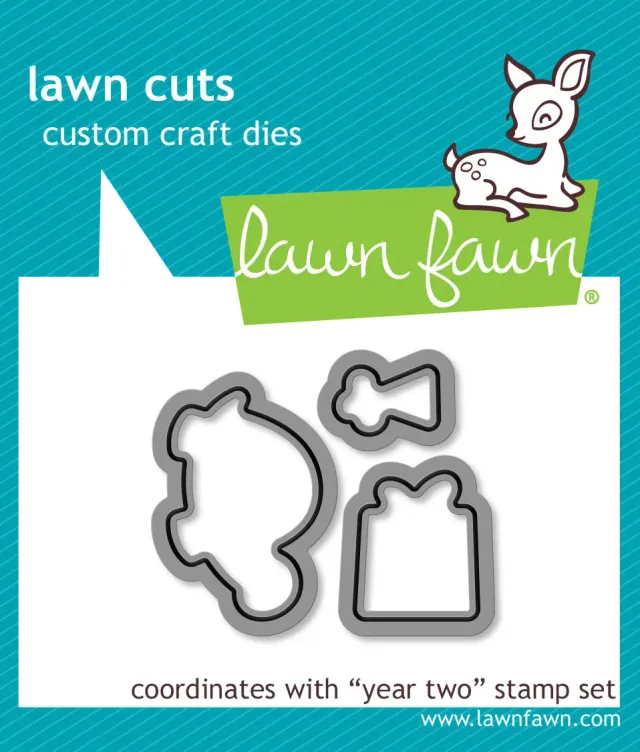 Lawn Fawn Year Two Lawn Cuts Stanzschablonen Geburtstag