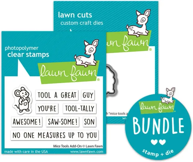 Lawn Fawn Mice Tools Add-On Stempel+Stanzen Bundle Werkzeug