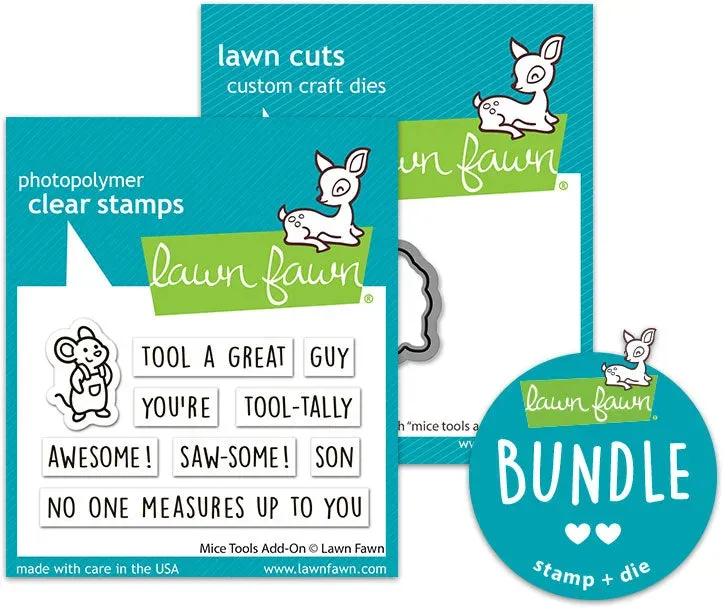 Lawn Fawn Mice Tools Add-On Stempel+Stanzen Bundle Werkzeug