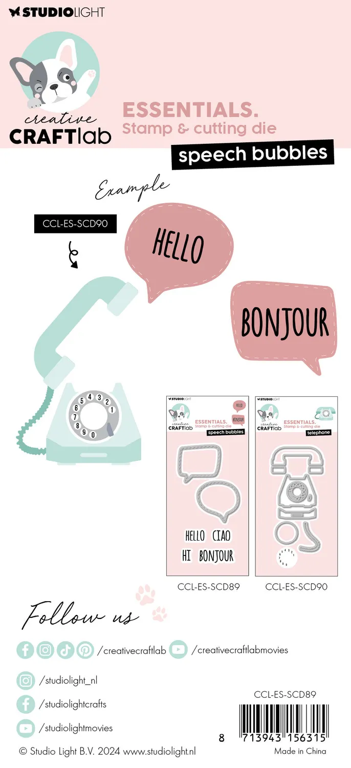 Creative Craftlab Essentials Speech Bubbles Stempel Stanze