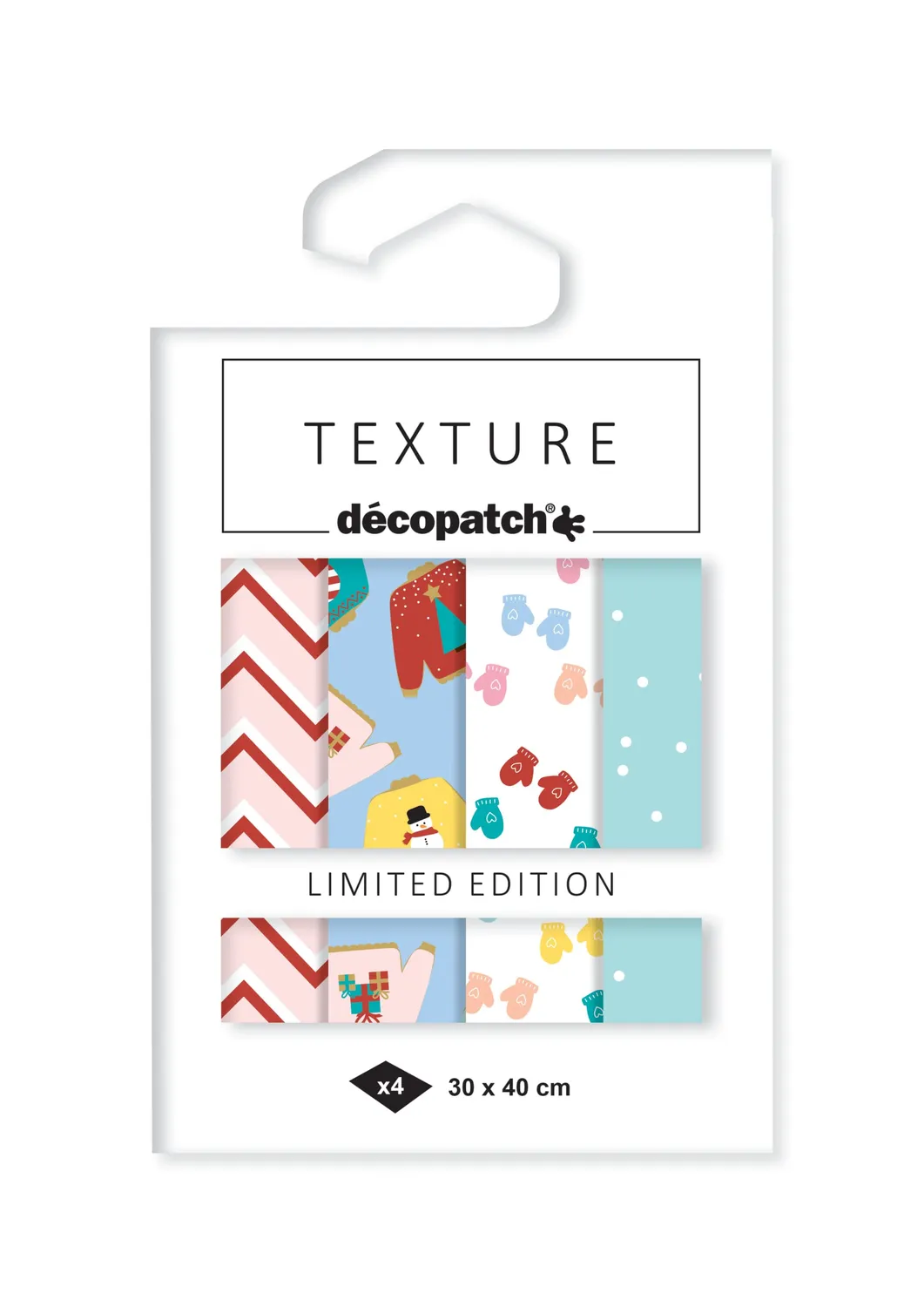 décopatch Little Gift Metallic Papier 30x40 4 Bögen