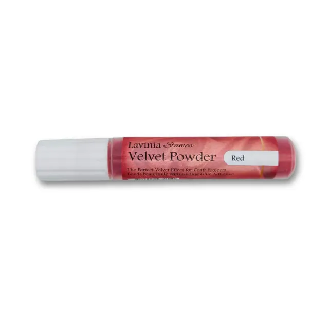 Lavinia Stamps Velvet Powder Embossingpulver Rot 3g samtig