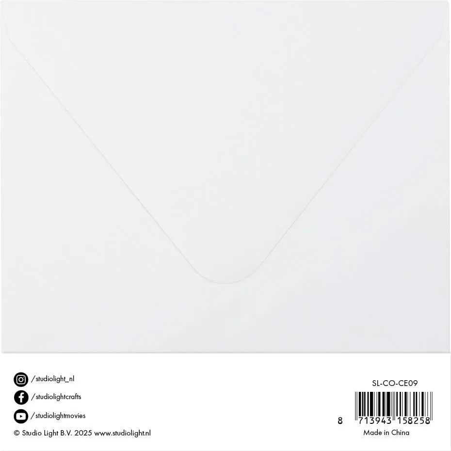 StudioLight Essentials Cards & Envelopes Karten weiß 6x6 Inch