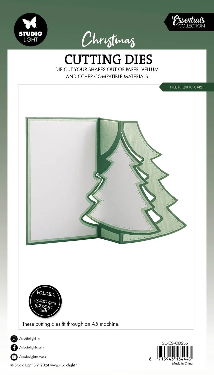 StudioLight Essentials Tree Folding Card Stanzschablone