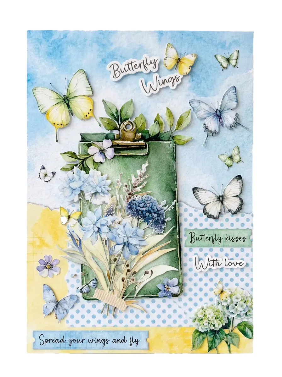 StudioLight Essentials Butterflies Die-Cut Papierblock 28 Blatt