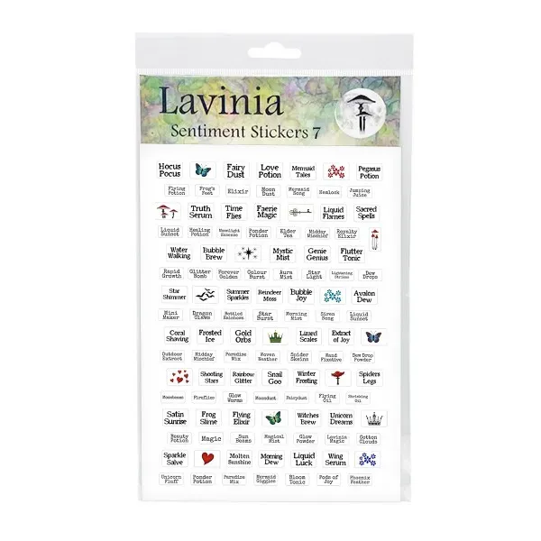 Lavinia Stamps Sentiment Stickers 7 Stickerbogen