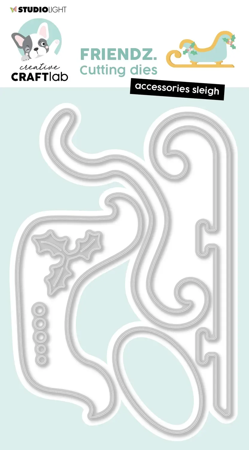 StudioLight Creative Craftlab Friendz Stanzschablone Sleigh Zubehör