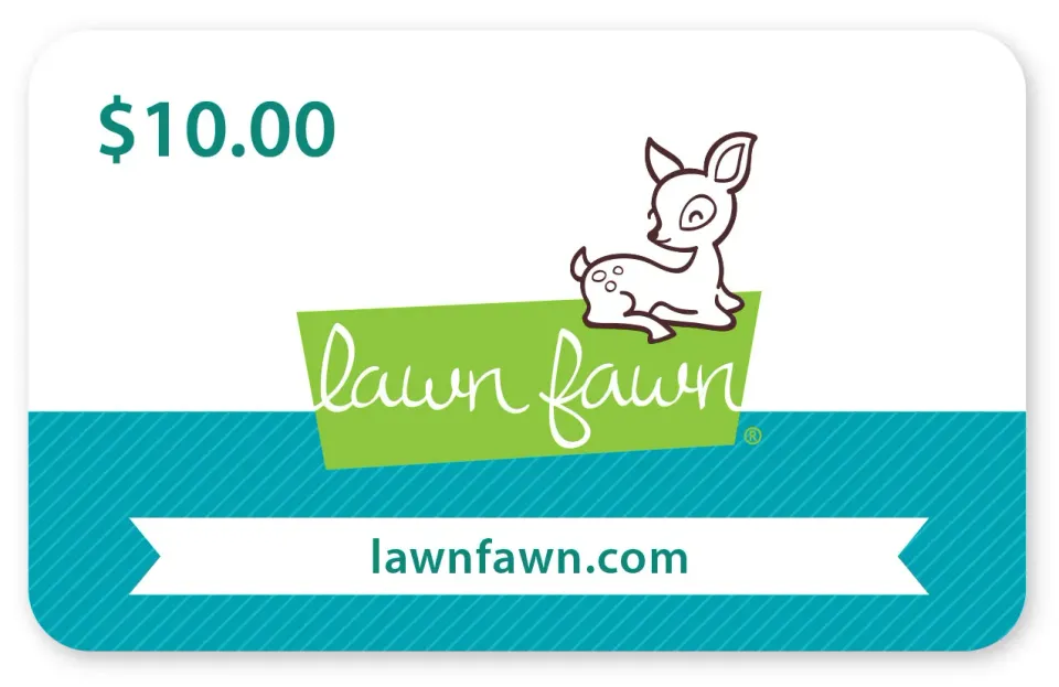 Lawn Fawn Geschenkkarte 10 Dollar Gutschein per E-Mail