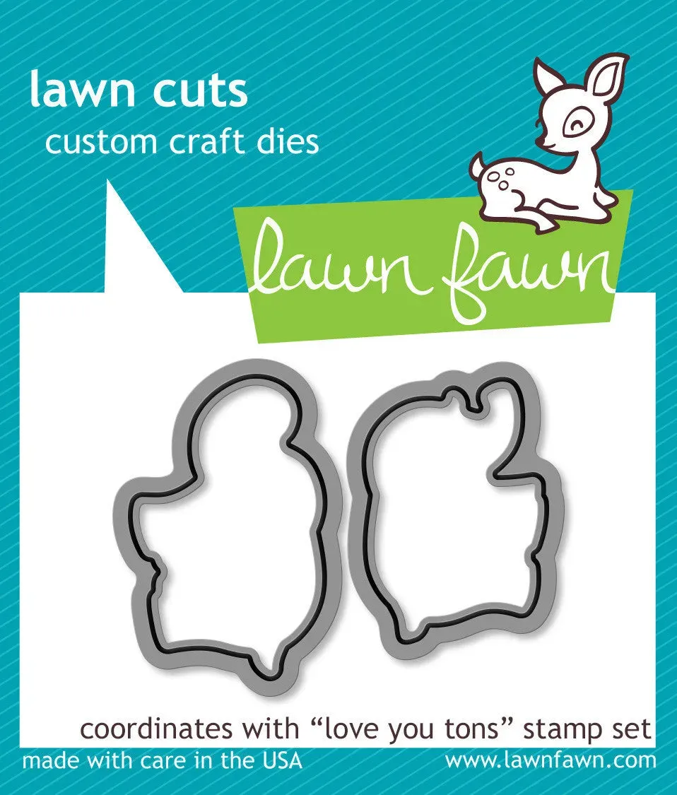 Lawn Fawn Love You Tons LF600 Stanzen Mini Elefant