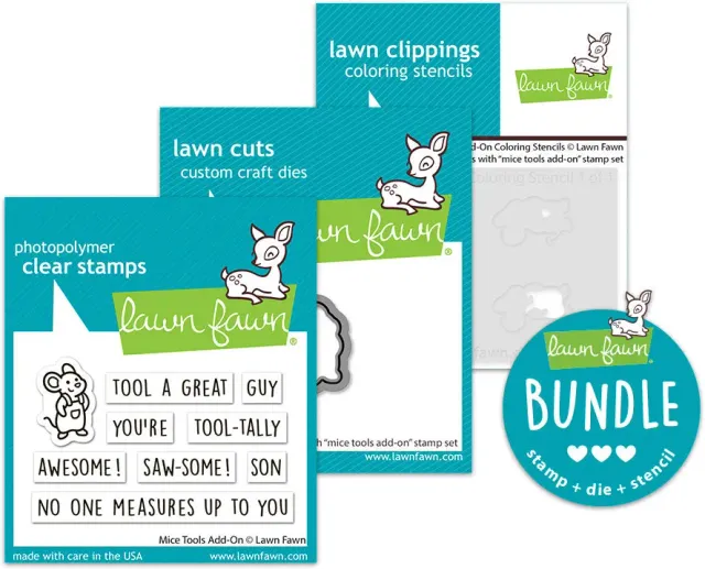 Lawn Fawn Mice Tools Add-On Bundle Stempel Stanze Stencil Handwerk