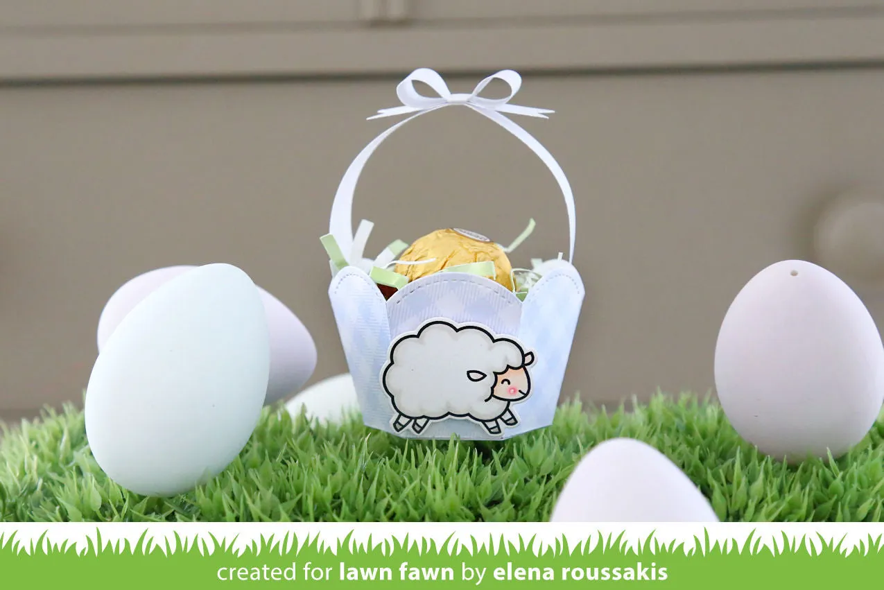 Lawn Fawn Stitched Basket Stanzen Korb Ostern LF1621