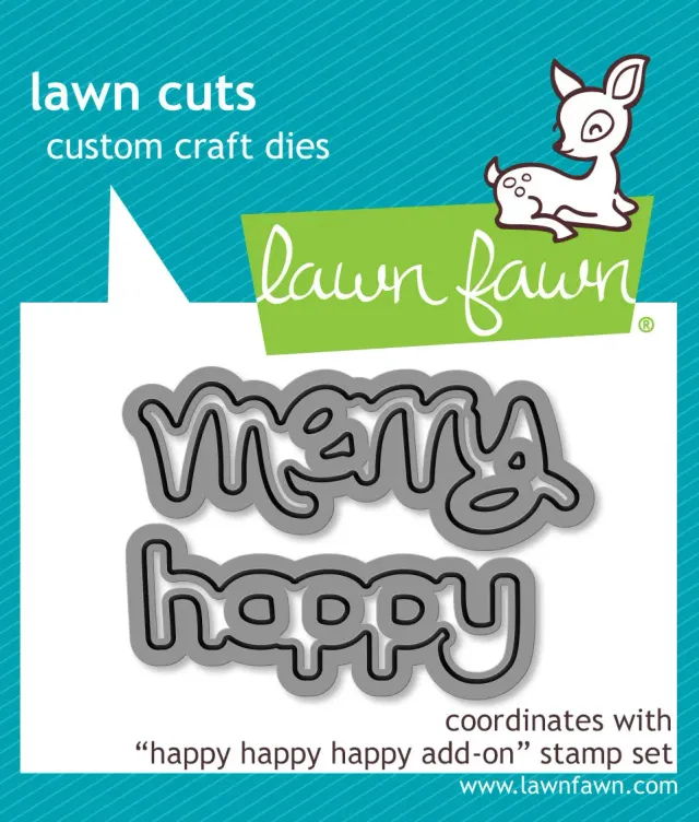 Lawn Fawn Happy Happy Happy Add-On Stanzschablonen Schrift