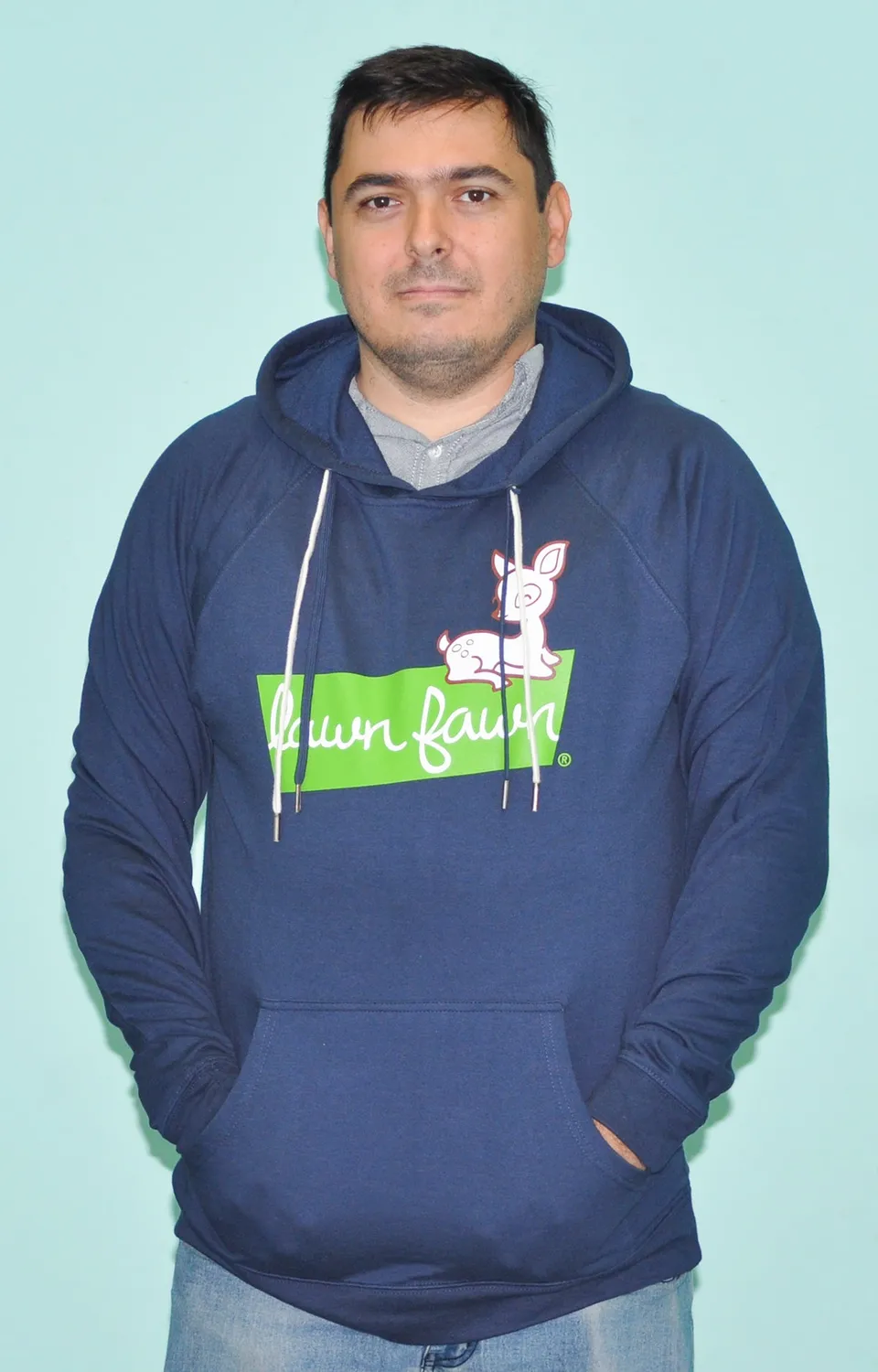 Lawn Fawn Pullover Hoodie Kapuzenpulli indigo XL