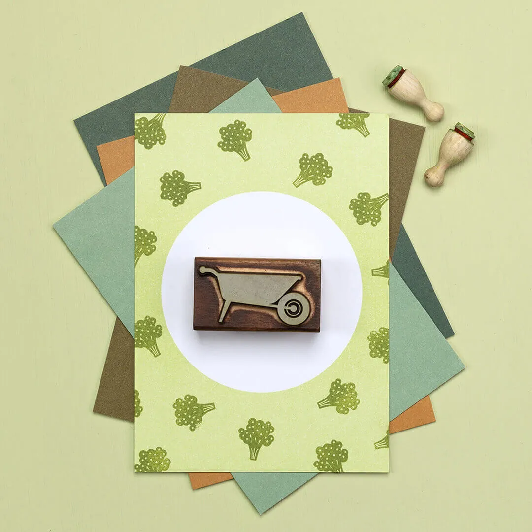 Perlenfischer Brokkoli Stempel Holz 17x15 mm Gemüse