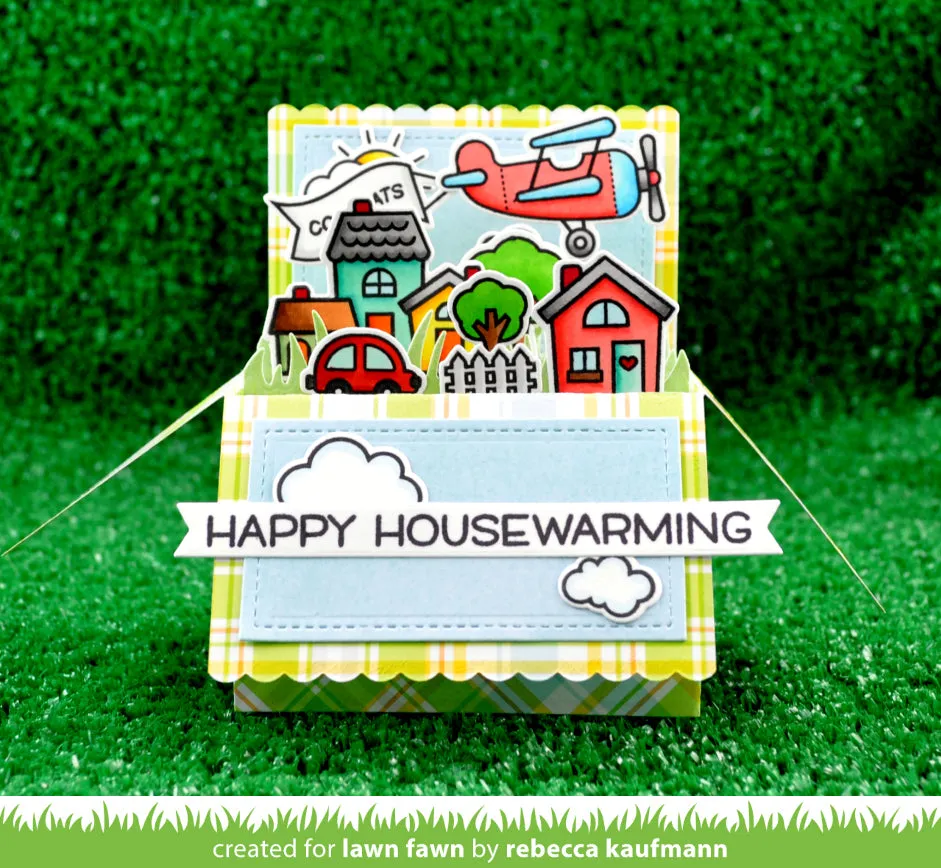 Lawn Fawn Plane and Simple Clear Stamps Flugzeug