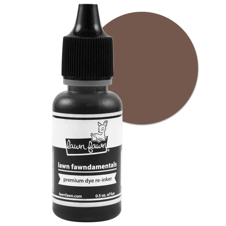 Lawn Fawn Walnut Nachfülltinte 15ml Braun