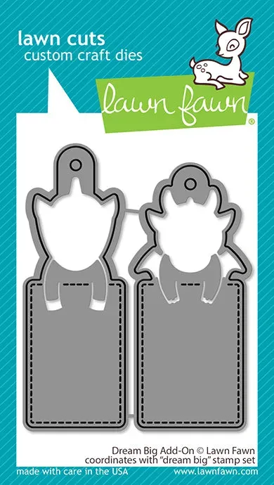 Lawn Fawn Dream Big Add-On Stanzen Tags Einhorn Drache