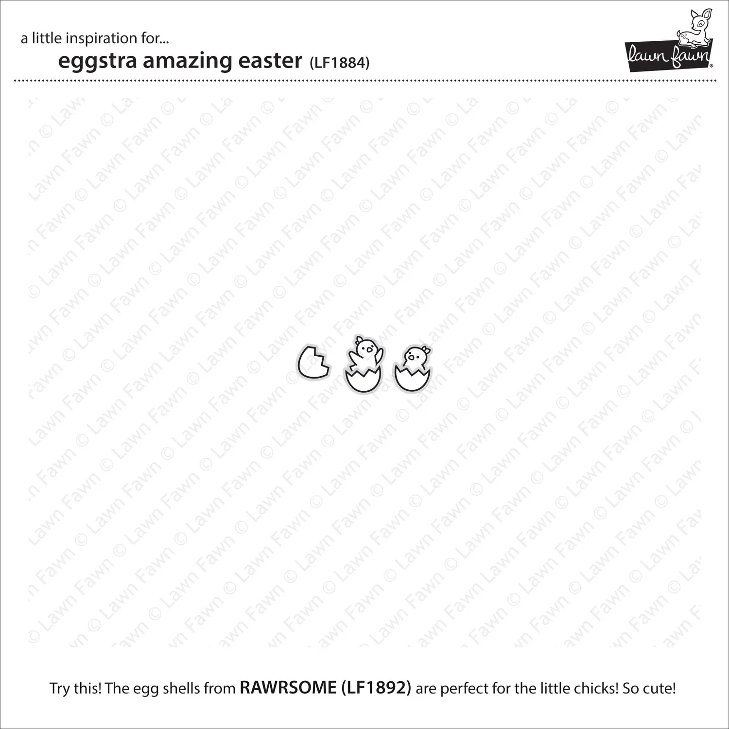 Lawn Fawn Eggstra Amazing Easter LF1884 Stempelset Ostern