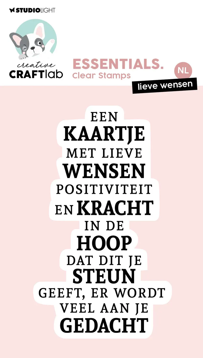 StudioLight Creative Craftlab Lieve Wensen Clear Stamps