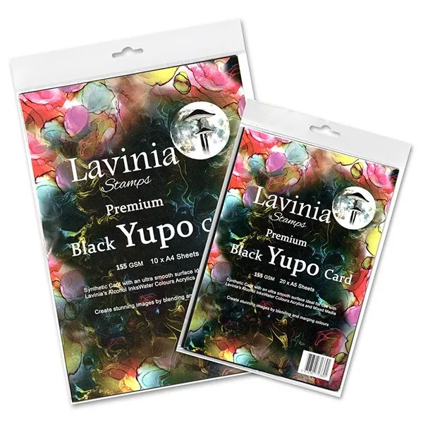 Lavinia-Stamps Yupo Card A4 Papier Schwarz