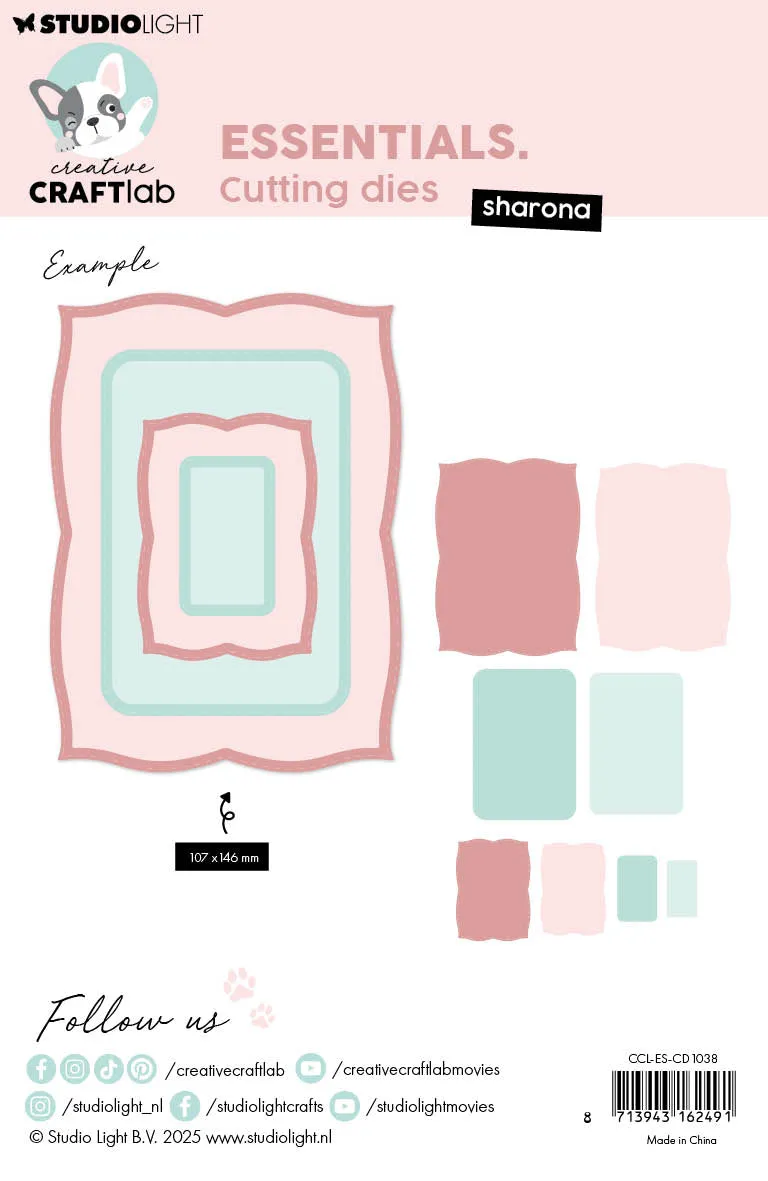 StudioLight Creative Craftlab Sharona Stanzschablone 108x147 mm Hintergrund
