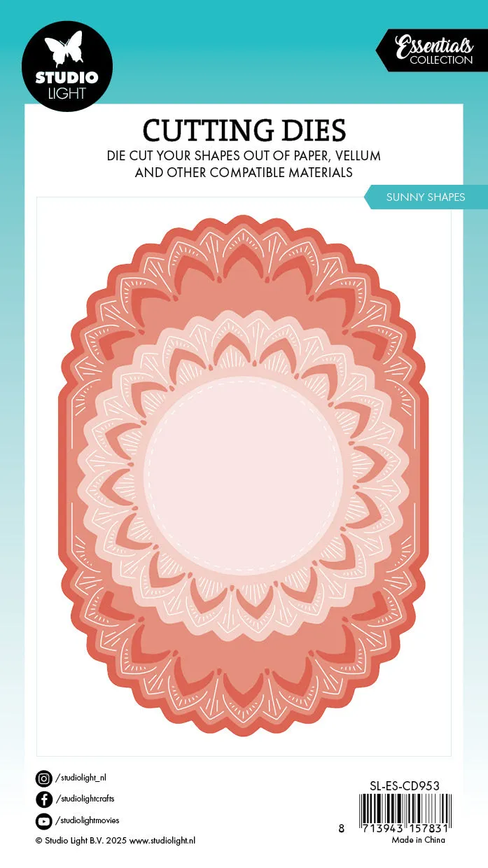 Studio Light Essentials Stanzschablone Sunny Shapes 105x148 mm