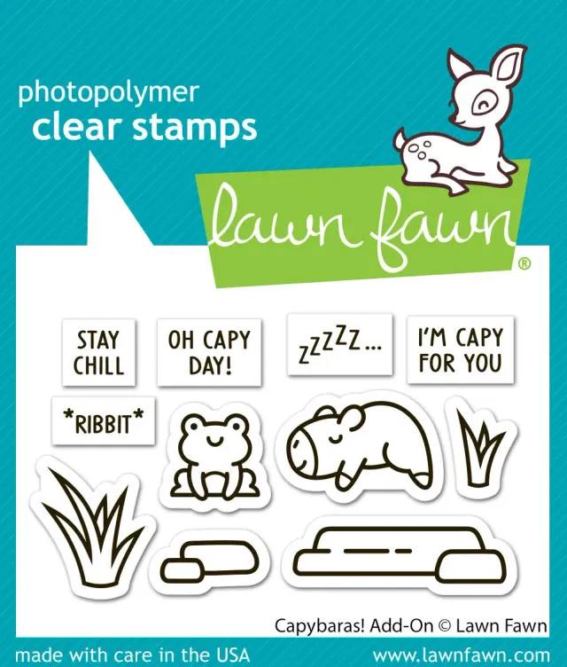 Lawn Fawn Capybaras Add-On LF3767 Clear Stamps schlafend