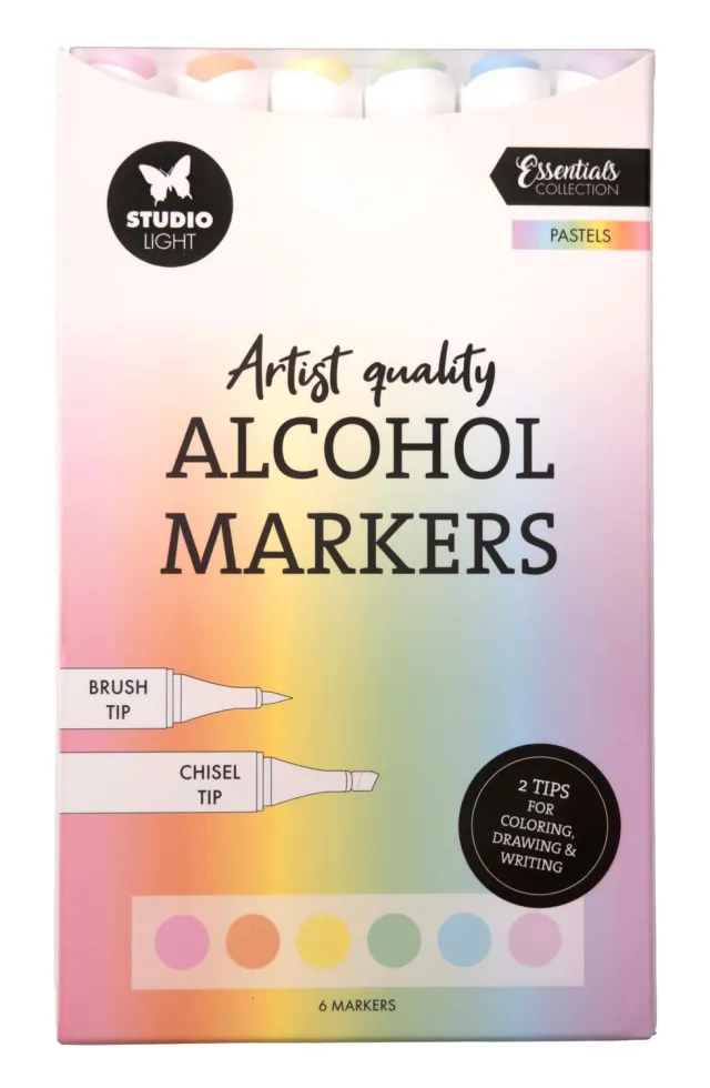 StudioLight Essentials Alkoholmarker Pastels 6er Set