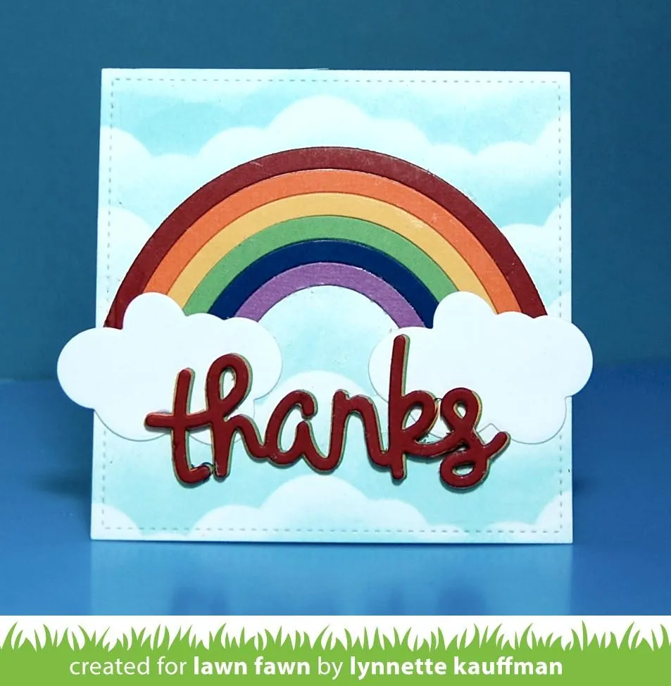 Lawn Fawn Rainbow Stanzschablonen Regenbogen 7-teilig