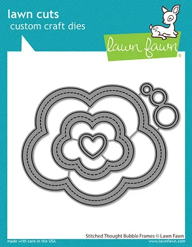 Lawn Fawn Stitched Thought Bubble Frames Lawn Cuts
