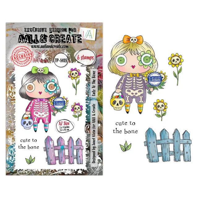 AALL and Create TP-1418 Cute To The Bone Stempelset A7