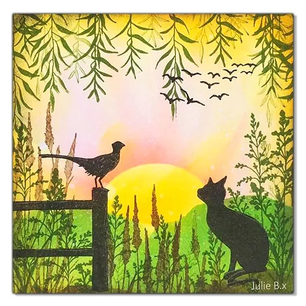 Lavinia Stamps Pheasant Stempel Fasan Motiv