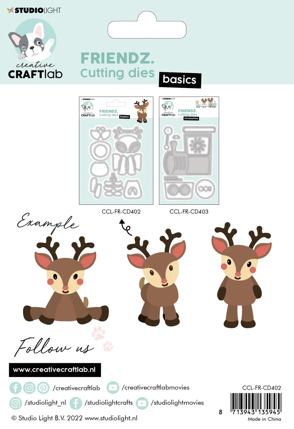 StudioLight Creative Craftlab Friendz Stanzschablone Rudi