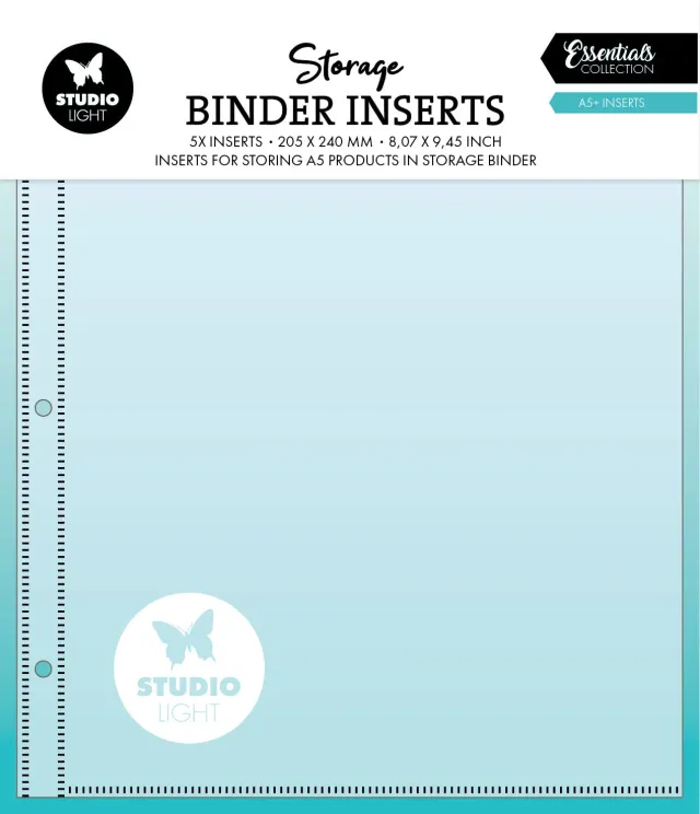 StudioLight Essentials Storage Insert A5+ Einlagen 5 Stück klar