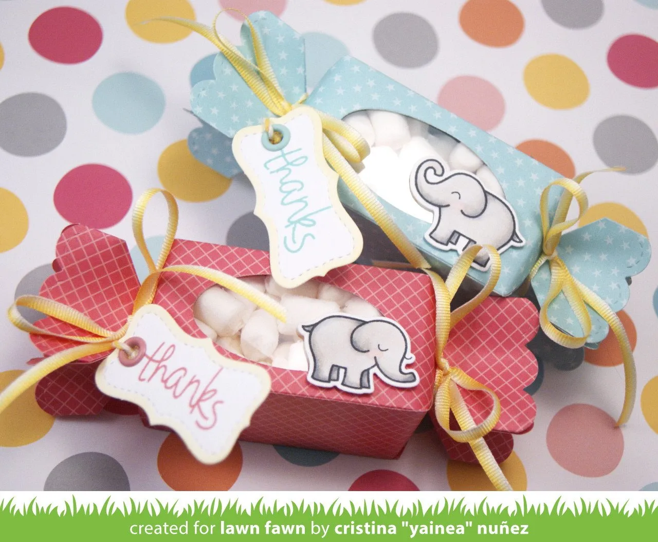 Lawn Fawn Candy Box LF857 Stanzschablone Box 14,6x8,6cm