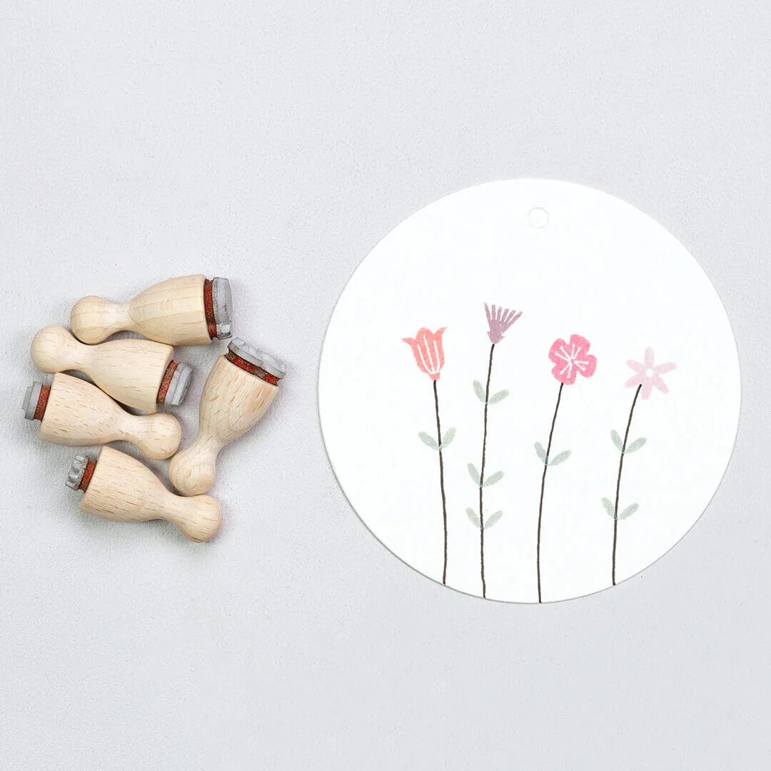 Perlenfischer Wildblüten Stempelset 5-teilig Blumen