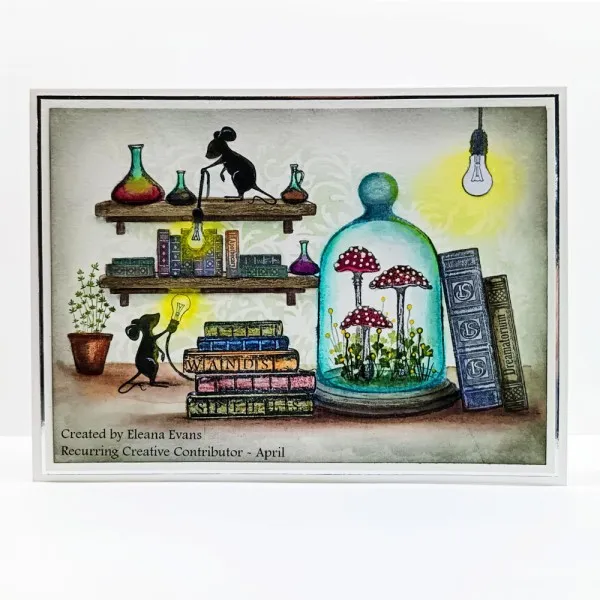 Lavinia-Stamps Purple Cap Mushrooms Stempel Pilze